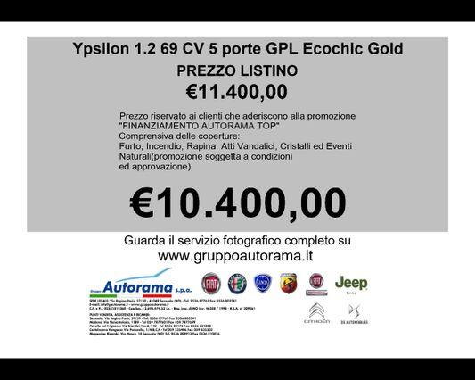 LANCIA Ypsilon 3ª serie Ypsilon 1.2 69 CV 5 porte GPL Ecochic Gold