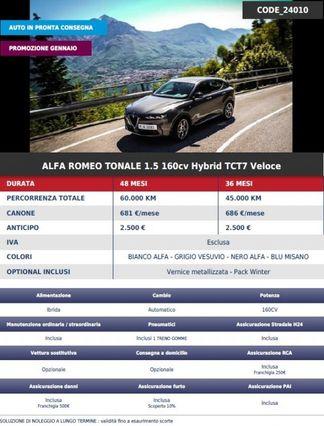 ALFA ROMEO Tonale 1.5 160 CV MHEV TCT7 Veloce